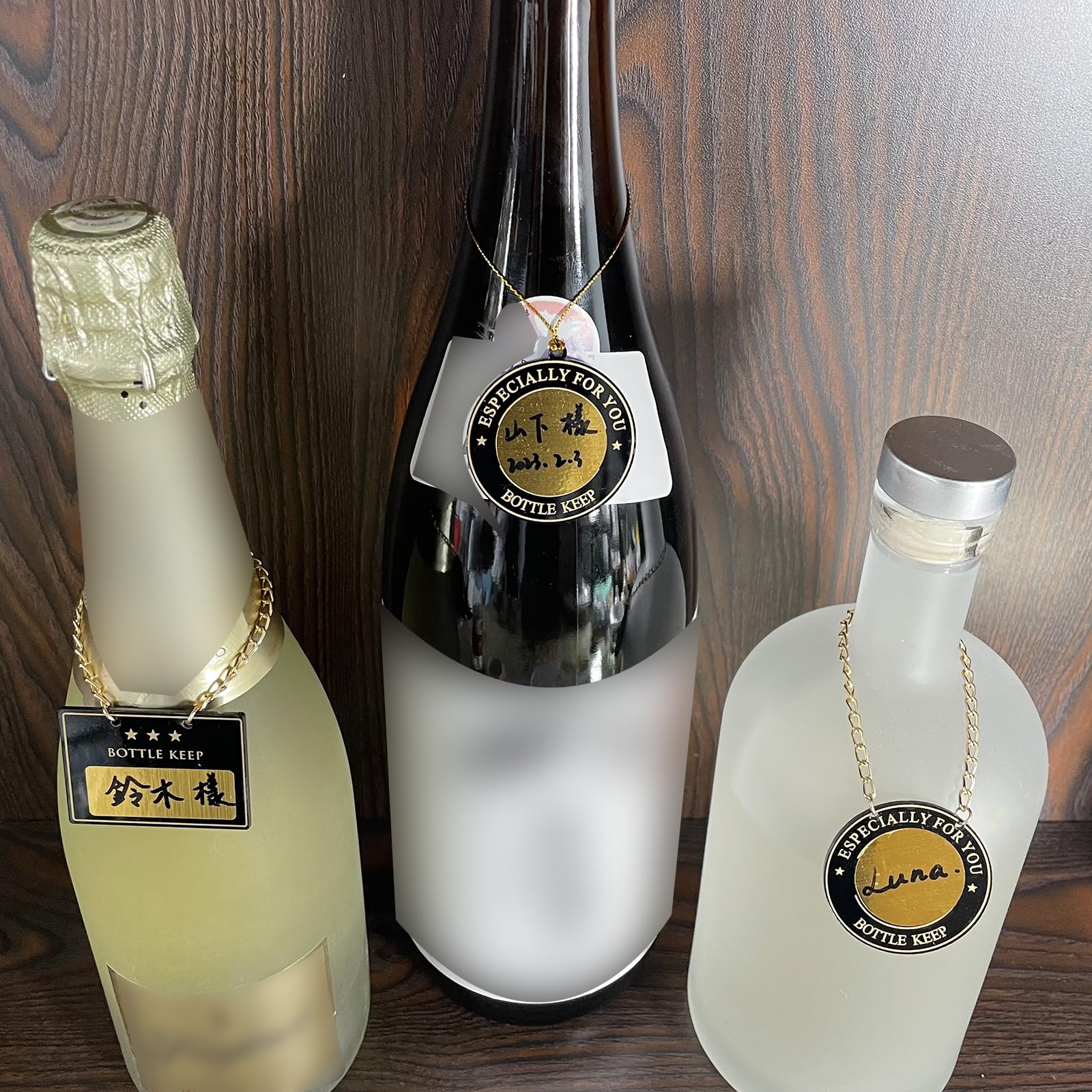 Seagron ボトルキーパー ボトルネームプレート Bottle keep 札 Amazon.co.jp: Seagron ボトルネームプレート ボトルキーパー Bottle
